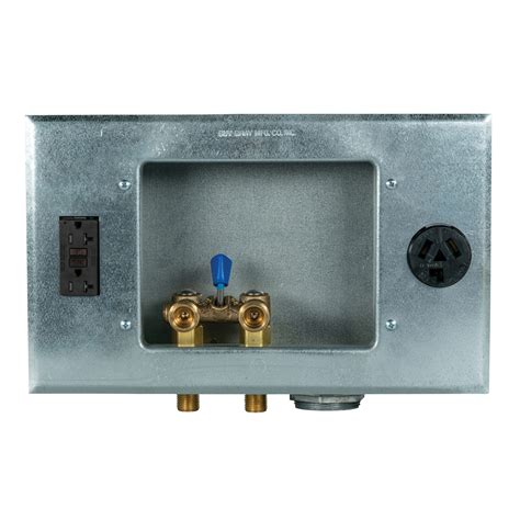 metal washer box|metal washing machine outlet box.